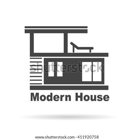 Modern House Logo Design Vector de stock (libre de ...