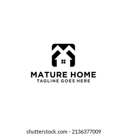 Modern house logo design minimalist architecture company icon