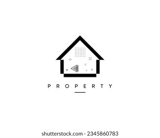 Plantilla moderna de diseño de logotipo de la casa. Símbolo del logo de inmuebles y casas.