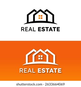 modern house logo for home contractor property