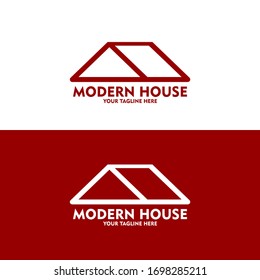 Modern house logo. Modern and minimalist logo. Good for property and real estate companies