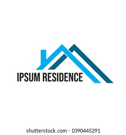 modern house logo, real estate logo, simple logo for real estate and residence