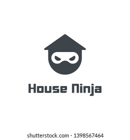 modern house ninja game logo