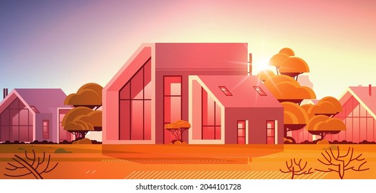 modern house of sandwich panels with panoramic windows environmentally friendly home building modular housing