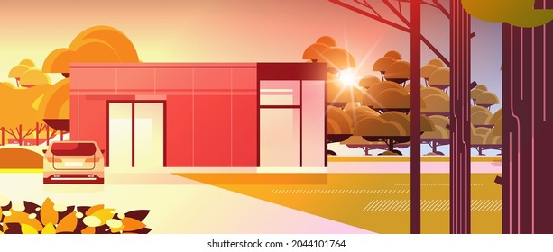 modern house of sandwich panels with panoramic windows environmentally friendly home building modular housing
