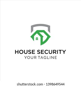 modern house security company logo 