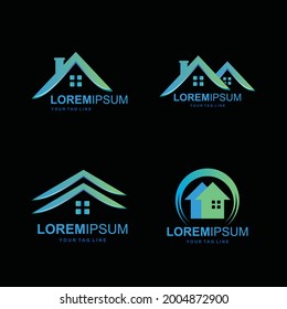 diseño de logotipo sencillo de casa moderna