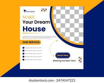 Modern House Social Media Post Design