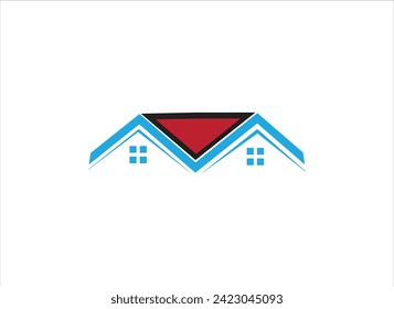 Modern house template,Houses for sale and rent collection,Realistic cottage composition clean cut new cottage with a brown roof stands among the trees vector illustration,