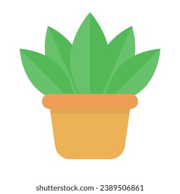 Modern houseplant icon. Plant icon. Vector.