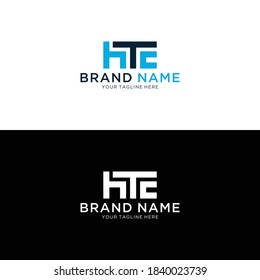 LETTRE HTE Moderne Logo d'entreprise Création Alphabet Icône Vectorielle Monogramme