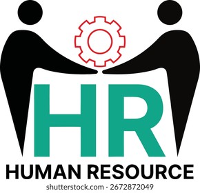 Diseño moderno de logotipos de recursos humanos Gestión de recursos humanos Trabajo en equipo 