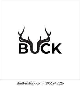 Modern Hunting Dear Buck Logo Design