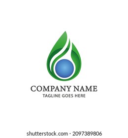 Modern hydroponic nutrient logo vector design. 