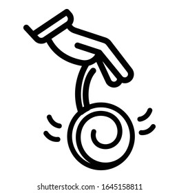 Modern hypnosis icon. Outline modern hypnosis vector icon for web design isolated on white background