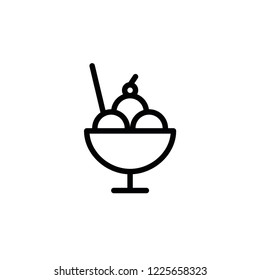 Modern ice cream icon