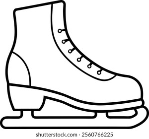 Modern Ice Skates Icon Vector Illustration for Branding