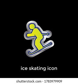
Modern icon icon 3D ice skating icon