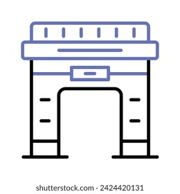 Icono moderno de Arc De Triomphe en estilo personalizable