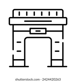 Modern icon of Arc dDe Triomphe in customizable style