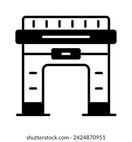 Modern icon of Arc dDe Triomphe in customizable style