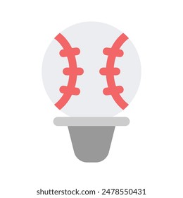 Icono moderno del trofeo de béisbol, listo para usar Vector