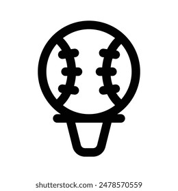 Icono moderno del trofeo de béisbol, listo para usar Vector