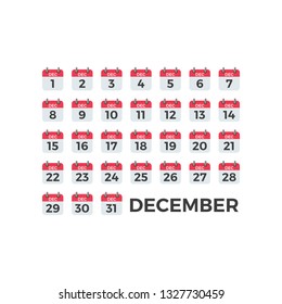 Modern Icon Calendar Template Set