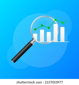 Modern icon for concept design. Chart concept. Flat vector illustration