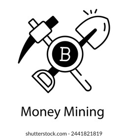 Modern icon of Crypto Market Linear 

