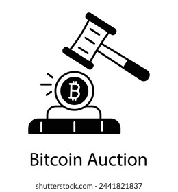 Icono moderno de Crypto Market Linear 

