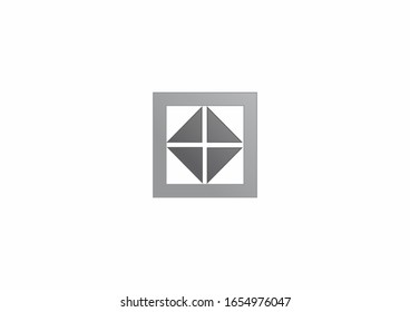 Modern icon design logo element with black square concept