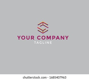 Modern icon design logo element, Abstract Geometric vector logo illustration