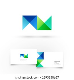 Modern icon design logo element with business card template. Best for identity and logotypes.