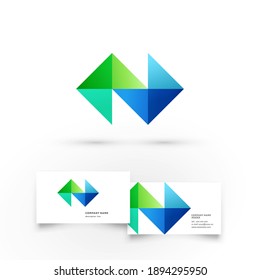 Modern icon design logo element with business card template. Best for identity and logotypes