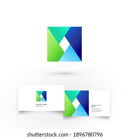 Modern icon design logo element with business card template. Best for identity and logotypes.