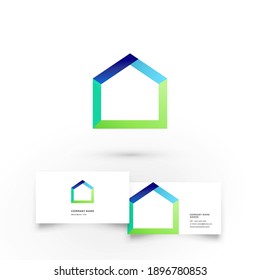 Modern icon design logo element with business card template. Best for identity and logotypes.