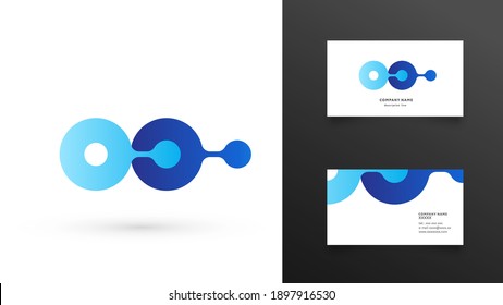 Modern icon design logo element with business card template. Best for identity and logotypes.