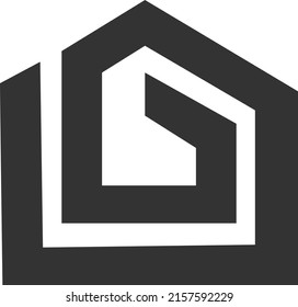 Modern icon design logo element with business card template. Best for identity and logotypes. House icon