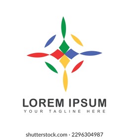 Modern icon design logo element with business card template. Identity and type of logo.