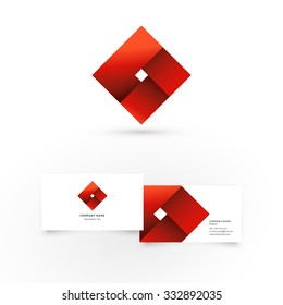 Modern icon design logo element with business card template. Best for identity and logotypes.
