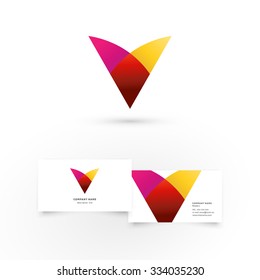 Modern icon design logo element with business card template. Best for identity and logotypes. 