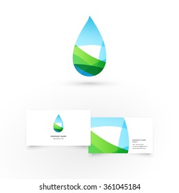 Modern icon design logo element with business card template. Best for identity and logotypes.