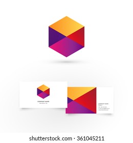 Modern icon design logo element with business card template. Best for identity and logotypes.
