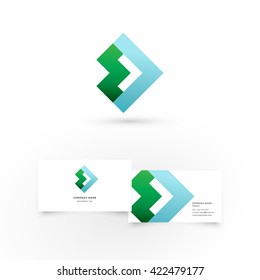 Modern icon design logo element with business card template. Best for identity and logotypes. 