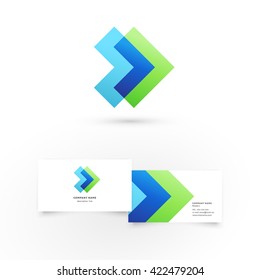 Modern icon design logo element with business card template. Best for identity and logotypes. 