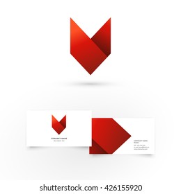 Modern icon design logo element with business card template. Best for identity and logotypes.

