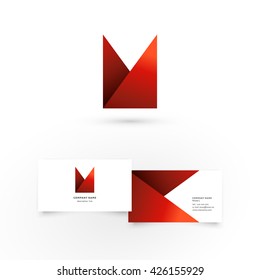 Modern icon design logo element with business card template. Best for identity and logotypes.
