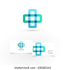 Modern icon design logo element with business card template. Best for identity and logotypes.