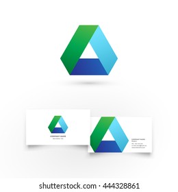 Modern icon design logo element with business card template. Best for identity and logotypes.